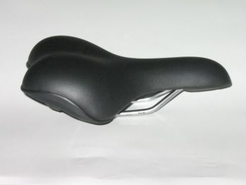 Седло VELO VL-6090 комфорт, женское, 260х190мм, 476г. Наполнитель: пена с памятью формы. Обшивка - PU