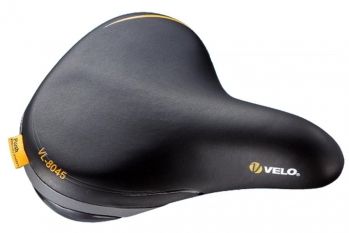 Седло VELO VL-8045-1Q комфорт, серия: PLUSH (прямая посадка), 269x225 мм, 747г.