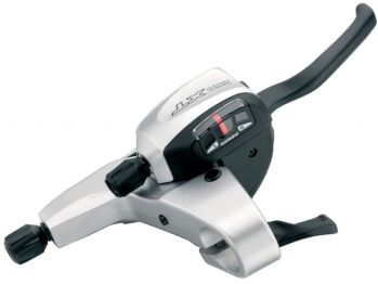Шифтер/тормозная ручка SHIMANO ST-M760 XT левая 3 скорости с тросами и оплетками, инд.уп.