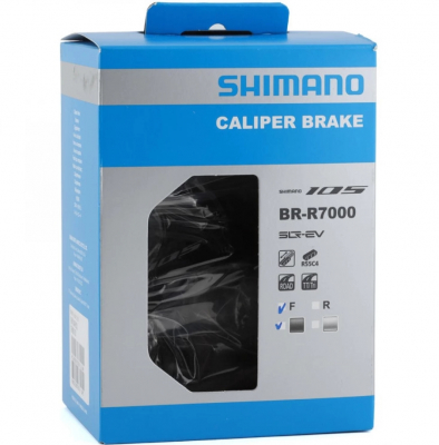 Тормоз клещевой SHIMANO 105, R7000, передний, колодк. R55C4, болт 27,5, гайки: 10,5/12,5/18/27/3