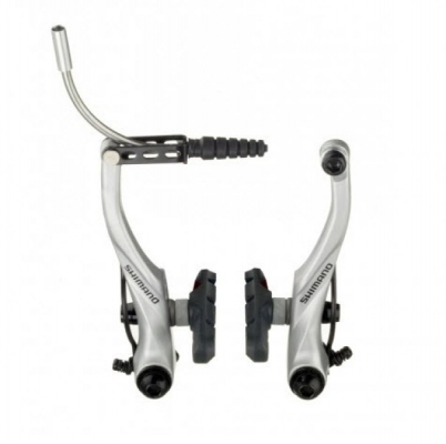 Тормоз v-br SHIMANO Alivio, T4000, пер, колодки S65T, серебро