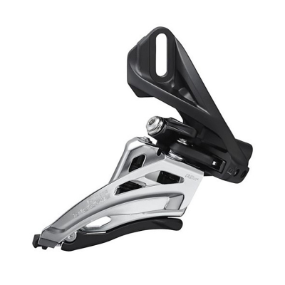 Переключатель передний SHIMANO Deore, M4100-D, side-swing, direct mount, для 2x10ск, уг.:64-69, для 38T, CL:48,8/51,8мм