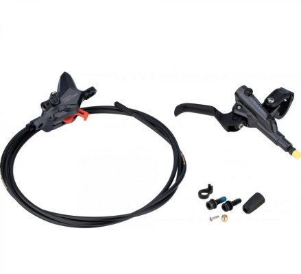 Тормоз дисковый SHIMANO DEORE, M6100, j-kit, BL(правый)/BR(задний), полимерные колодки, 1700мм