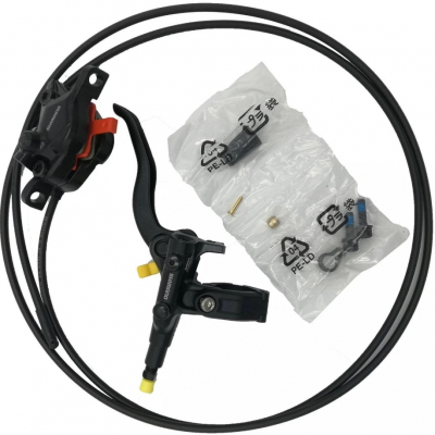 Тормоз дисковый SHIMANO j-kit, BL(левый M4100)/BR(передний MT410), полимерные колодки, 1000мм