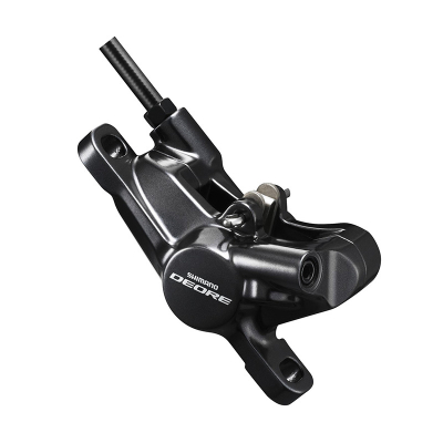 Калипер гидравлический SHIMANO M6000, post mount, полимерн. колодк. G01S, без адапт., цв. черный