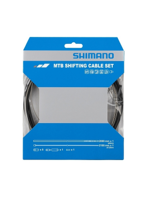 Трос+оплетка SHIMANO SP41, для заднего переключателя, оплетка 2000 мм черный, трос1.2X2100 мм optis