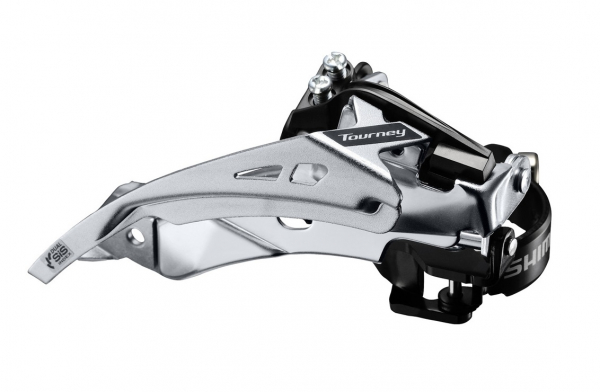 Переключатель передний SHIMANO Tourney, TY710-2 2x7ск, ун. тяга, ун. хомут, уг.:63-68 46T