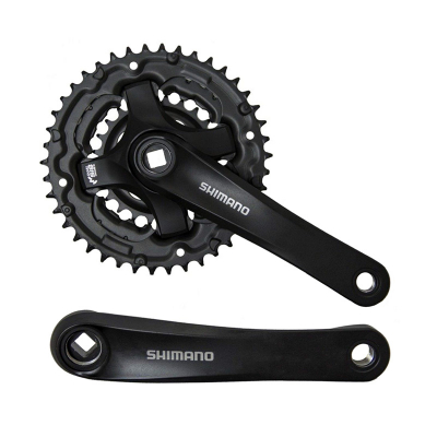 Система SHIMANO TY501, 175мм, для 2x7/8ск, Кв, 46/30, без защиты от цепи, с болтами креп.