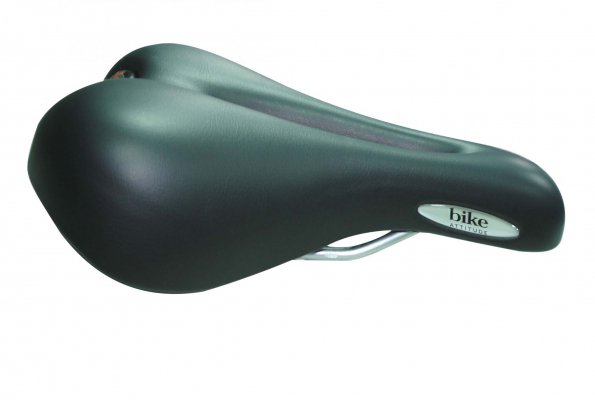Седло комфортное женское Bike Attitude LADY'S SADDLE  D2 GEL BLACK