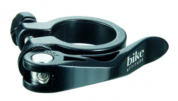 Зажим подседельный Bike Attitude ALLOY SEAT CLAMP W/QR 28.6mm BLACK