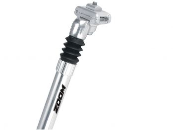 Штырь подседельный Zoom SP-71 с аморт., алюм., D:25,4хL:350мм, серебр., 1 болт