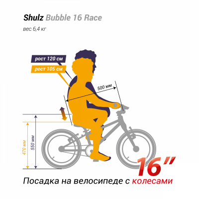 Велосипед SHULZ Bubble 16 Race