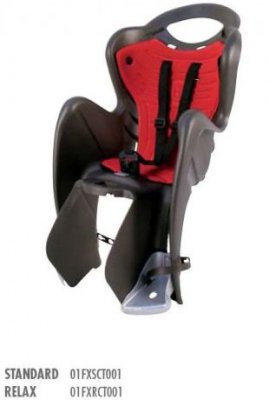 Сидение заднее BELLELLI Mr Fox Clamp, чёрное