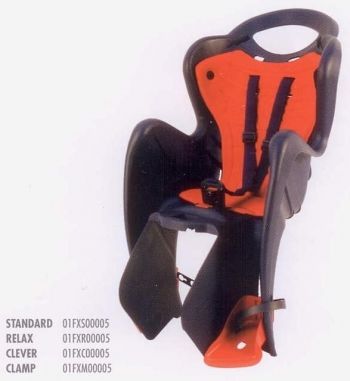 Сидение заднее BELLELLI Mr Fox Clamp, тёмно-синее
