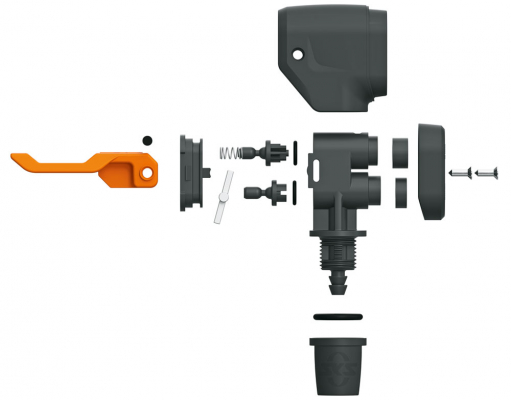 Насос SKS ручной напольный Rennkompressor головка Multi Valve