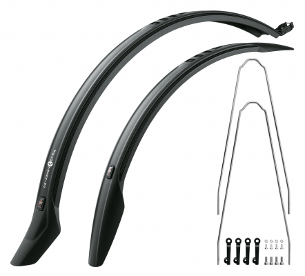 Крылья SKS Velo 47 Trekking, 28" чёрные+стойки