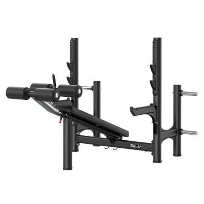 Олимпийская скамья с отрицательным наклоном для жима Smith Fitness RE6006