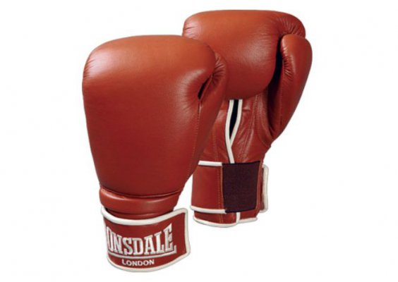 Спарринговые боксерские перчатки Lonsdale Vintage (кожа/коричн/липучка), 10oz 25942