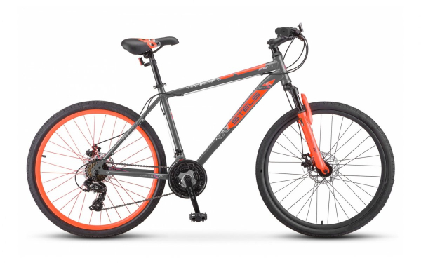 Велосипед Stels Navigator 500 MD F020 Серый/Красный (2021)