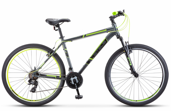 Велосипед Stels Navigator-700 V 27.5" F020 Серый/Жёлтый (2021)