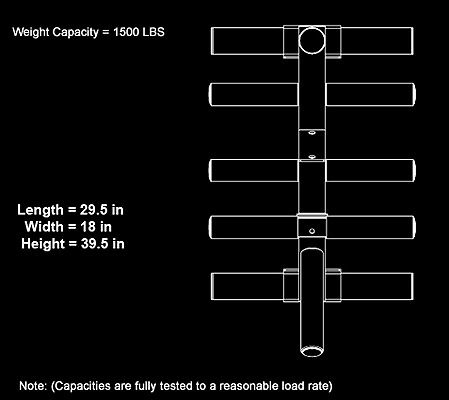 Стойка для весов Powertec Weight Rack