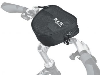 Сумка Kellys на руль GASPER, 1,0л, чёрная, молнии YKK