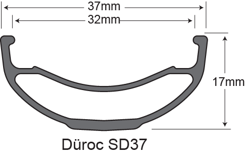 Обод 29" 28h SunRingle Duroc SD37 Sleeved Black