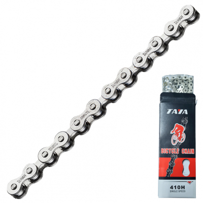 Цепь TAYA 410H, SINGLE SPEED, 112L, цвет: S/S