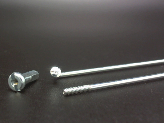 Спицы TBS оцинкованные 2,0мм 14GX110мм с ниппелями 1/2", 144 шт. 