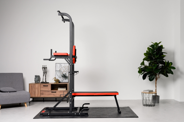 Турник-пресс-брусья со скамьей UnixFit POWER TOWER 120P