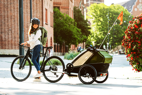 Велосипедный прицеп Thule Chariot Cab2 CypresGreen