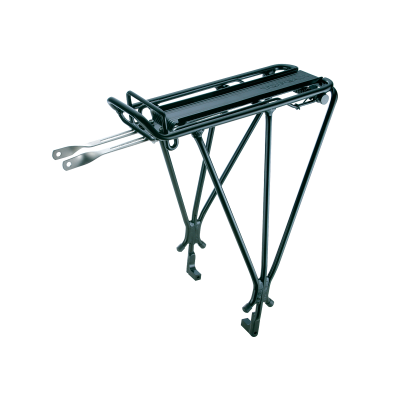 Багажник для дисковых тормозов,  с прищепкой, чёрный TONYON Explorer Tubular Rack
