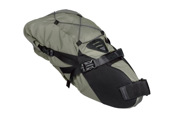 Велосумка подседельная TOPEAK BackLoader 15L, для байкпакинга / Зеленая