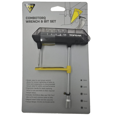 Динамометрический ключ TOPEAK COMBOTORQ WRENCH & BIT SET