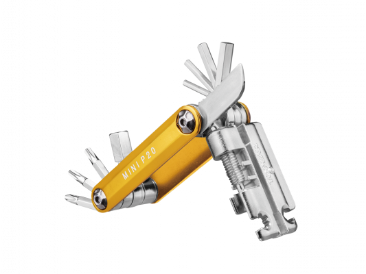 Мультитул велосипедный TOPEAK MINI P20, 20 функций, W/CHAINLINK TOOL, с чехлом, GOLD