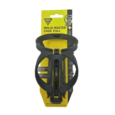 Флягодержатель велосипедный TOPEAK NINJA MASTER PLUS CAGE X1AJ, пластик, черный