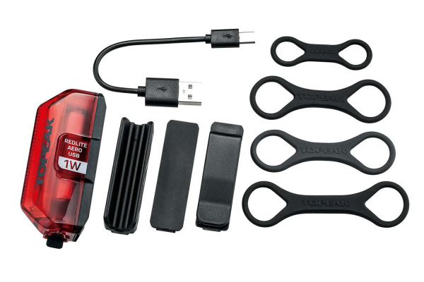 Фонарь велосипедный TOPEAK RedLite Aero USB 1W, задний