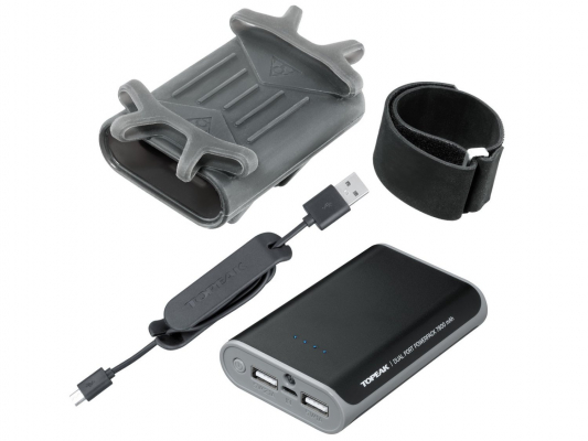 Держатель TOPEAK Smartphone Holder 7800mAh, с блоком питания