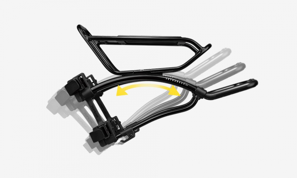 Багажник передний TOPEAK TETRARACK M1, STRAP MOUNT ON FORK BLADE, FOR MTB, FRONT