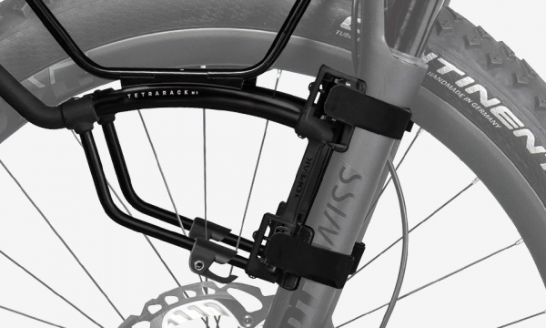 Багажник передний TOPEAK TETRARACK M1, STRAP MOUNT ON FORK BLADE, FOR MTB, FRONT