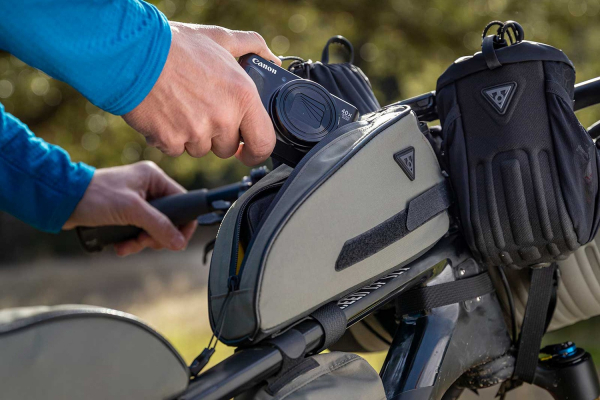 Велосумка на раму TOPEAK TopLoader, для байкпакинга / Зеленая