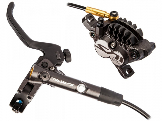 Тормоз диск. SHIMANO Saint, M820, BL(лев)/BR(пер), метал. кол. с радиат, 1000мм