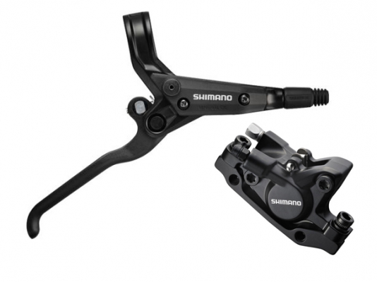 Тормоз дисковый гидравлический SHIMANO bl-t445(лев)/br-m446(пер), с адаптером standart, гидролиния 850 мм., чёрный