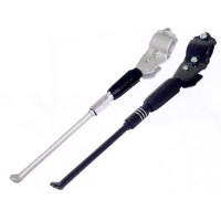 Подножка TRANZ X CD-104 bl на перо регулируемая алюминиевая 26-28"