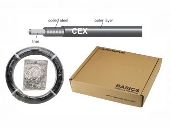 Троса рубашка JAGWIRE  5мм CEX 200 метров цвет-чёрный + 700 заглушкек