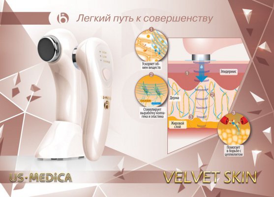Ультразвуковой прибор для тела US Medica Velvet Skin