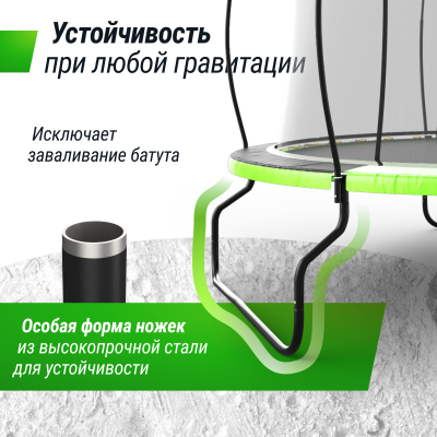 Батут Unix line 12 ft UFO Green