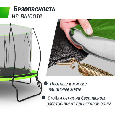 Батут Unix line 12 ft UFO Green