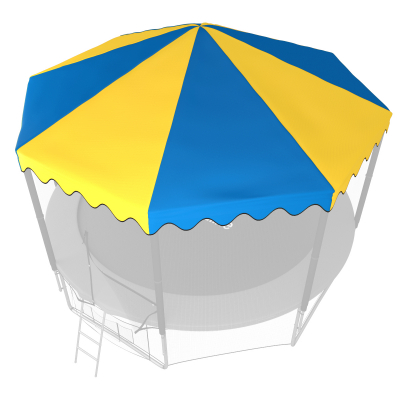 Крыша для батута Unix line 14 ft Blue/Yellow