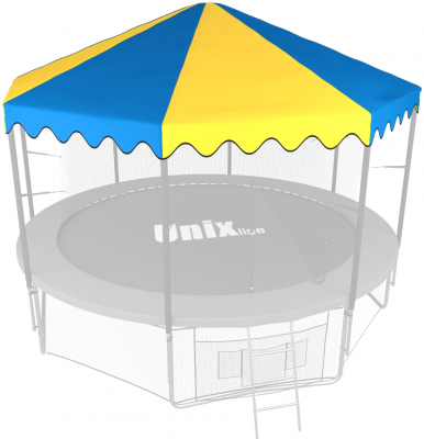 Крыша для батута Unix line 14 ft Blue/Yellow